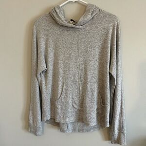 Roxy Gray Pullover Hoodie with Front Pocket Size Small